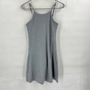 girlfriend collective Heather Gray Mini Dress